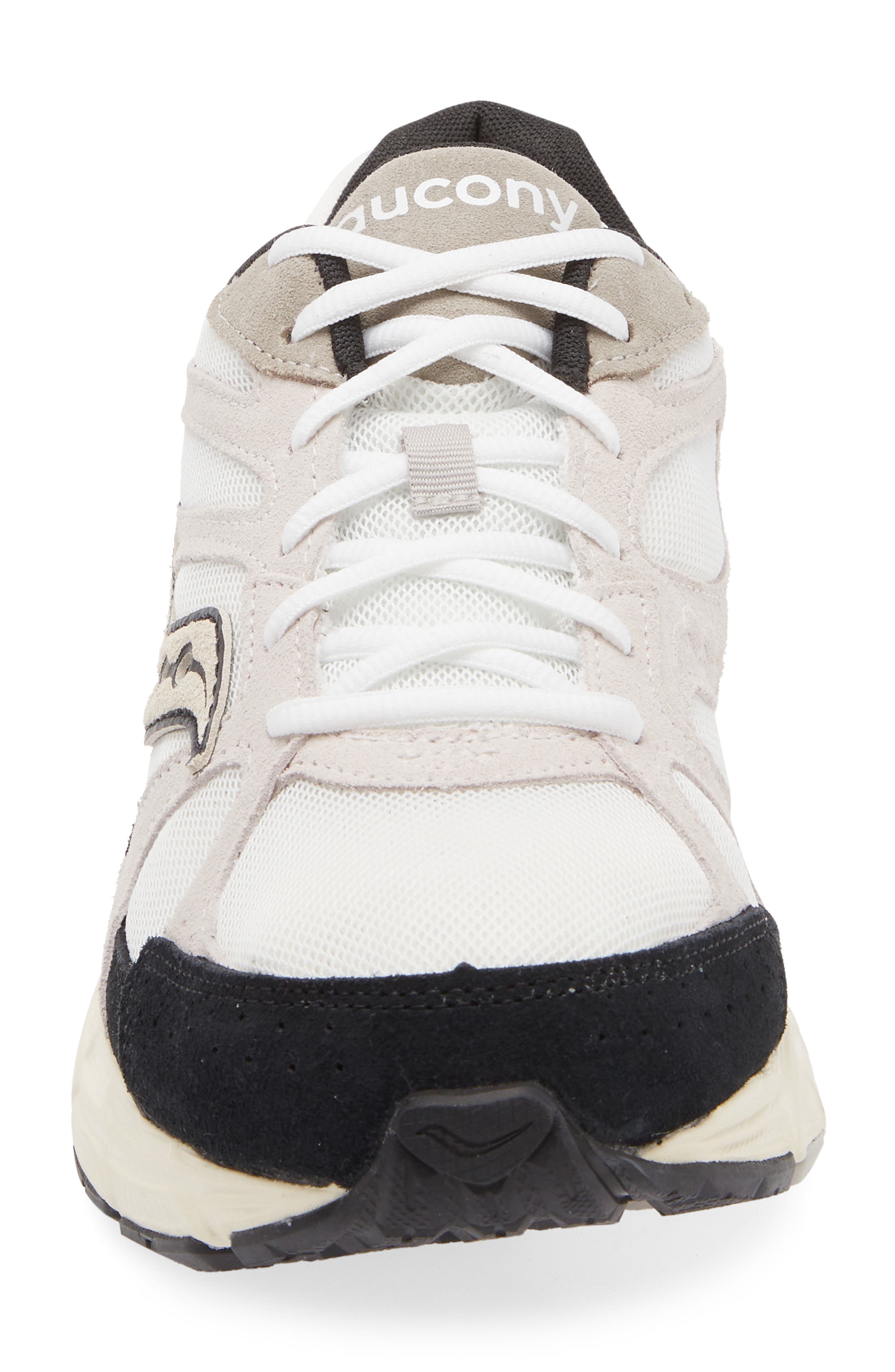 Saucony Ride Millennium Sneaker, Alternate, color, White/ Black-Suede