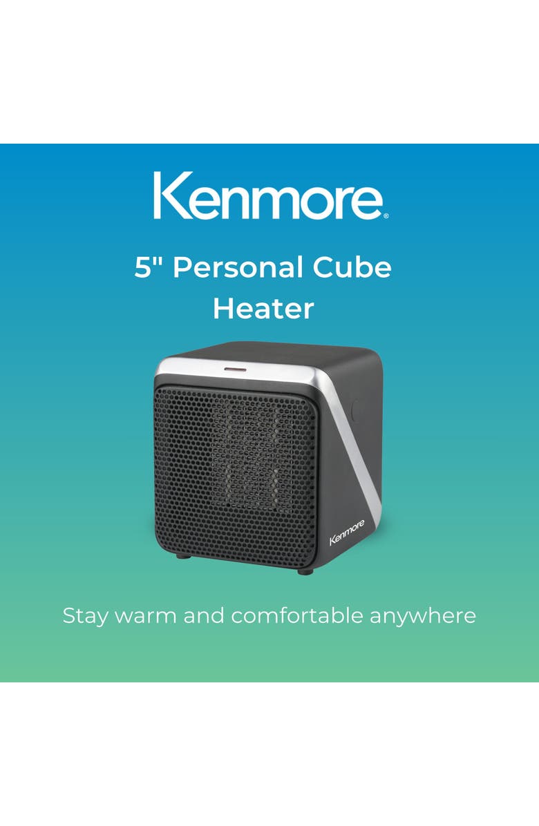 Kenmore 5 Inch Personal Cube Space Heater Black, Alternate, color, Black