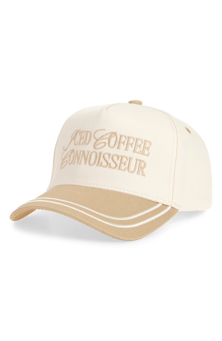 KenzKustomz Coffee Connoisseur Snapback Baseball Cap, Main, color, Tan