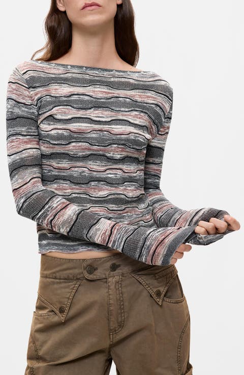 Wavy Stripe Sweatshirt