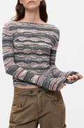 Desigual Wavy Stripe Sweatshirt