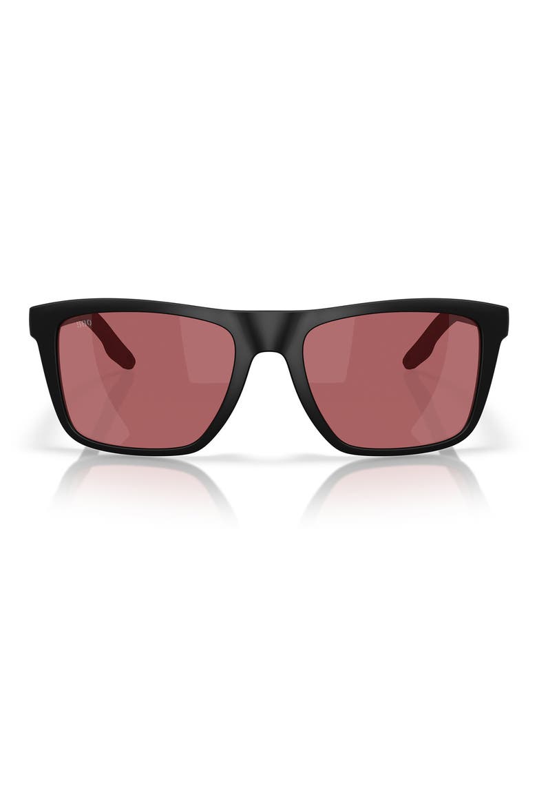 Mainsail 55mm Sunglasses, Main, color, MATTE BLACK / ROSE