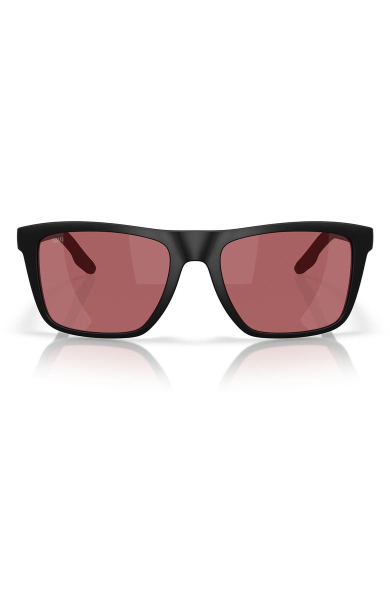 Costa Del Mar Mainsail 55mm Sunglasses, Main, color, Matte Black / Rose