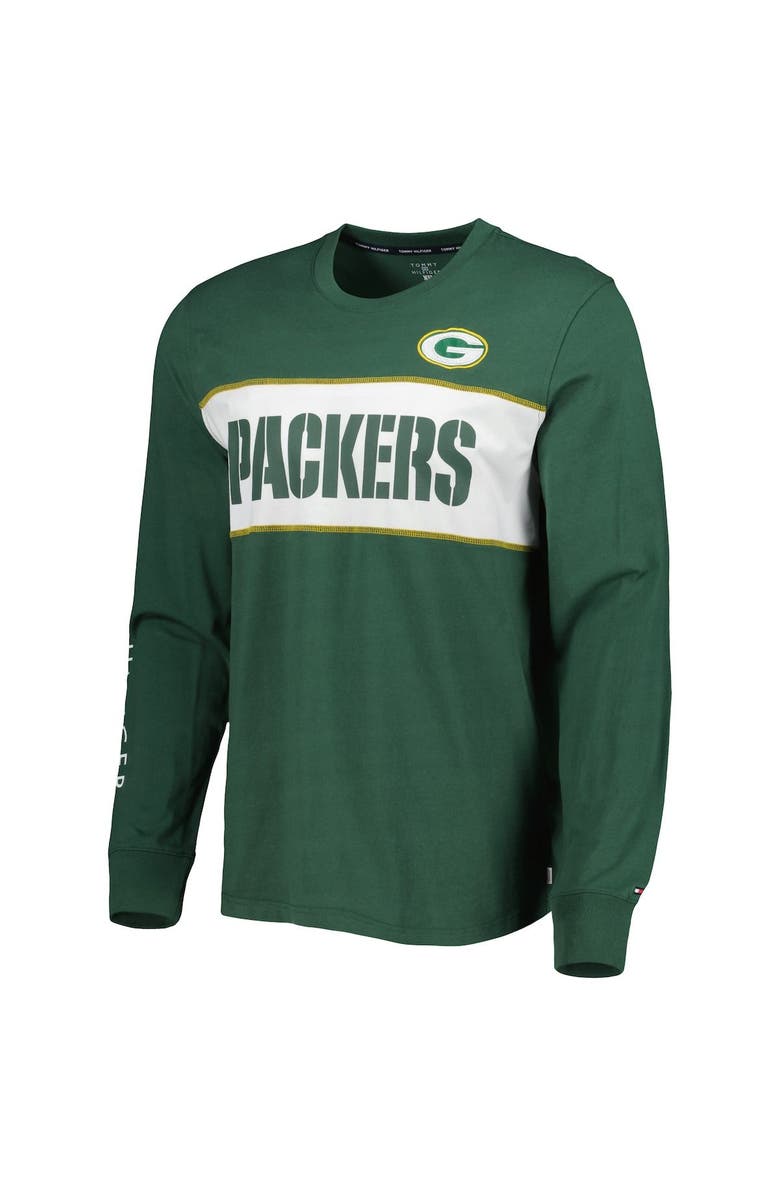 Tommy Hilfiger Men's Tommy Hilfiger Green Green Bay Packers Peter Team Long Sleeve T-Shirt, Alternate, color, Green