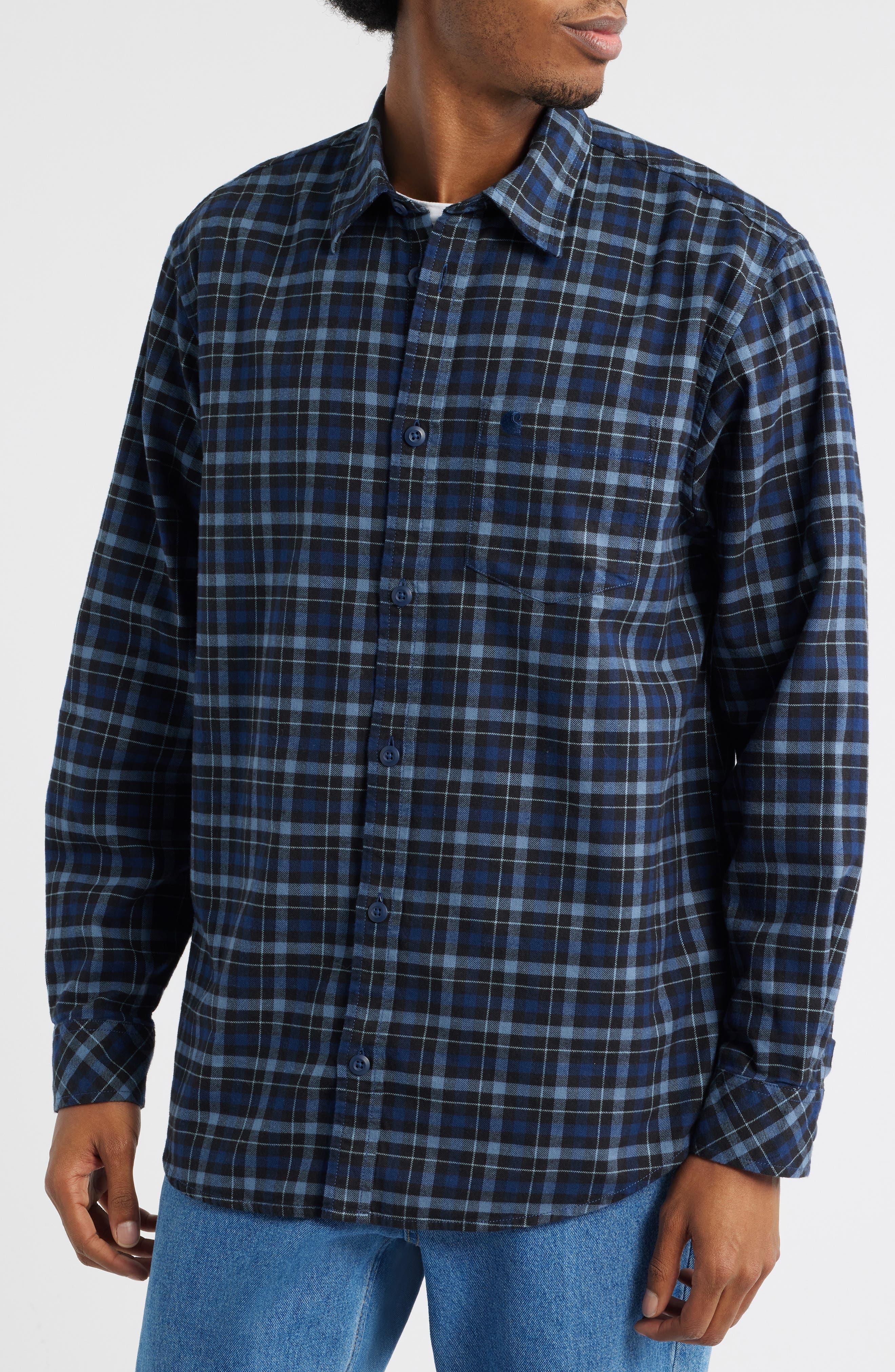 Widmark Plaid Flannel Button-Up Shirt - image 2
