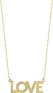 Ember Fine Jewelry 14K Gold 'Love' Pendant Necklace