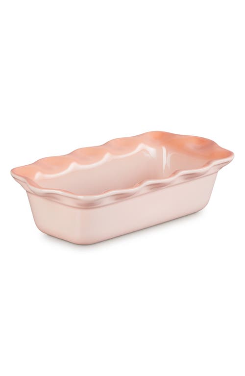 Le Creuset Heritage Stoneware 9-inch Fluted Loaf Pan In Peche