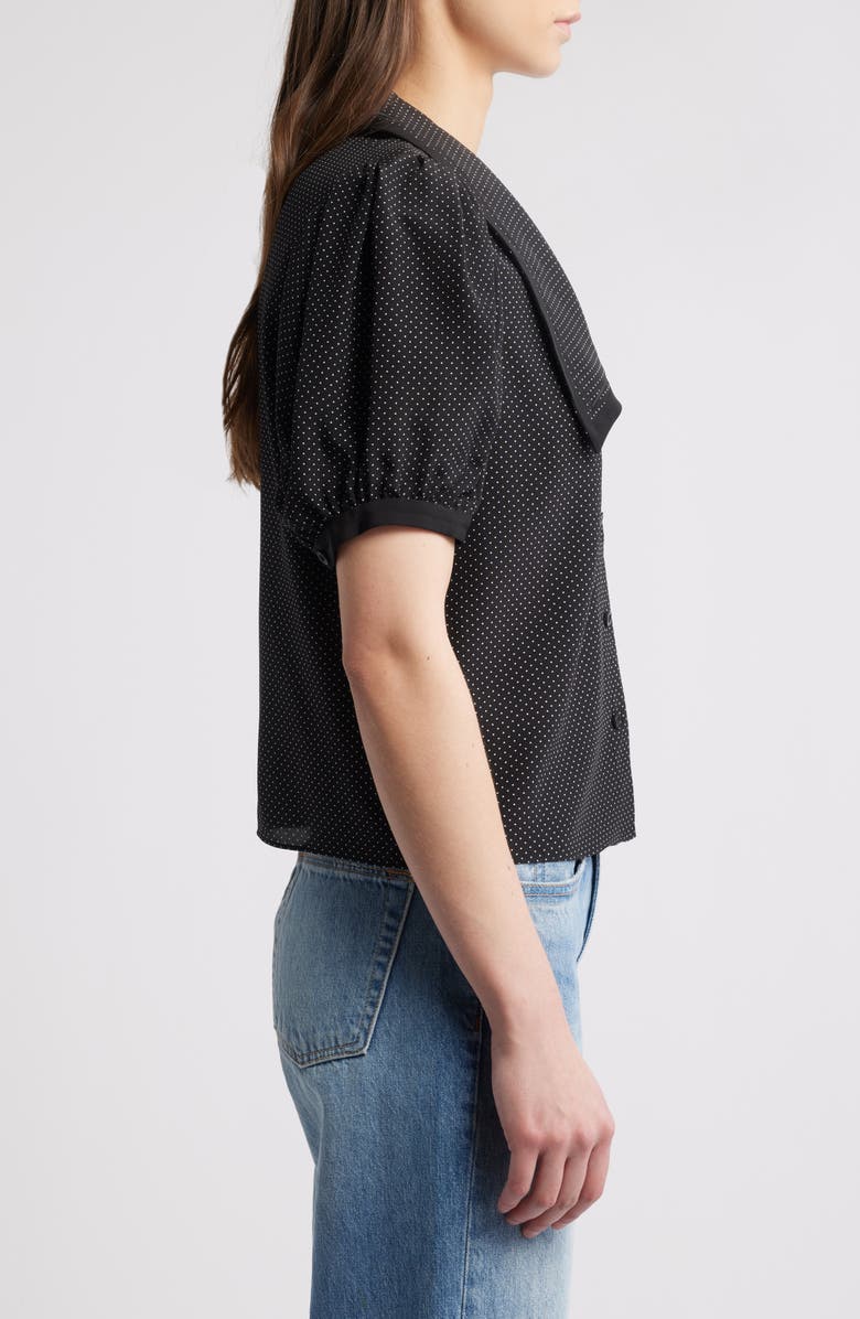 FRAME Silk Sailor Button-Up Top, Alternate, color,