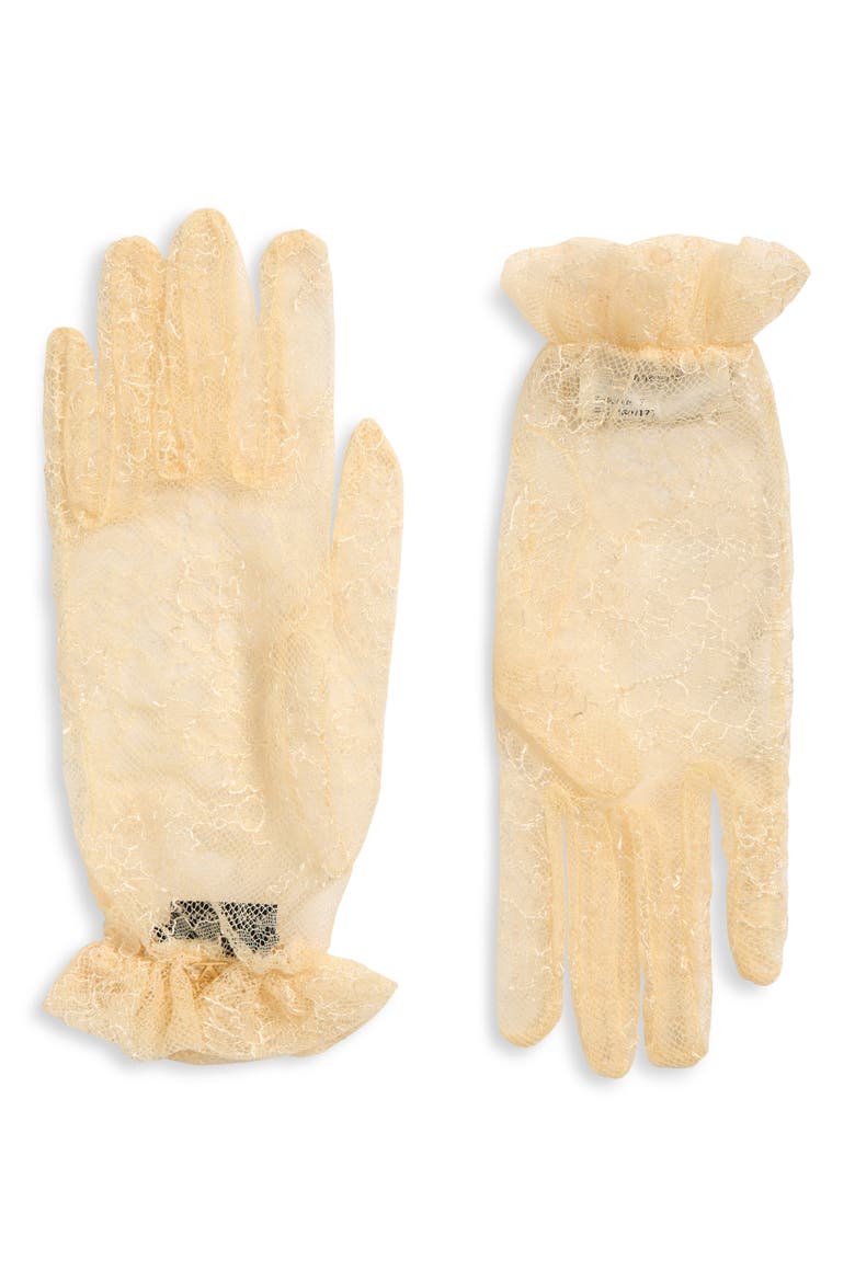 VLOGO Signature Lace Gloves, Main, color, BURRO/ ORO