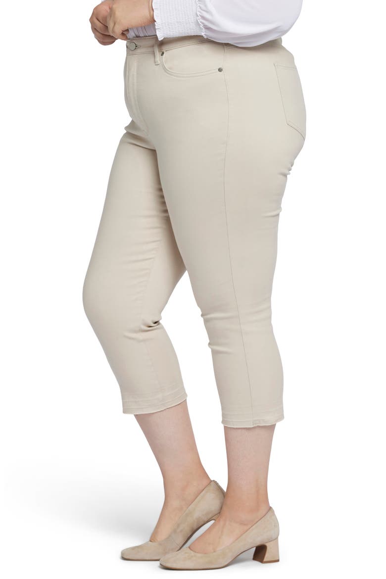 Chloe High Waist Release Hem Capri Jeans, Alternate, color, FEATHER