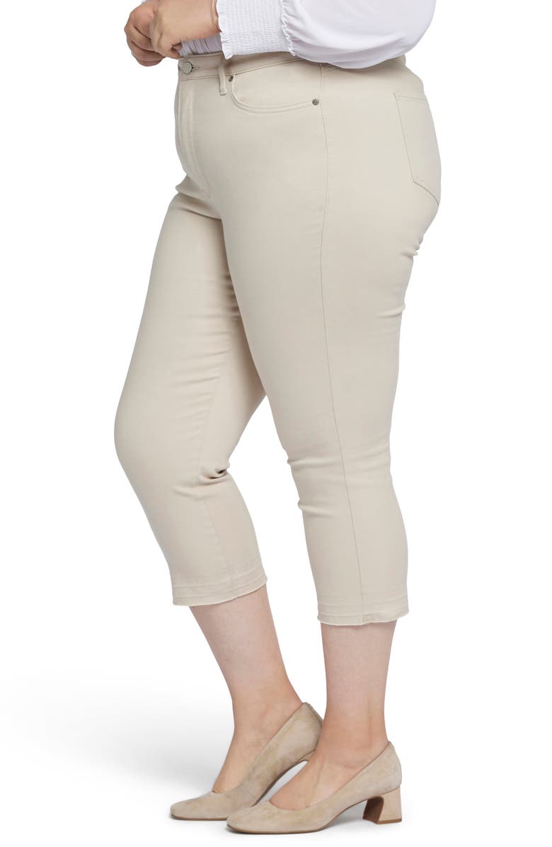 NYDJ Chloe High Waist Release Hem Capri Jeans, Alternate, color, Feather