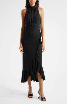 Cinq à Sept Antonia Mock Neck Sleeveless Midi Dress