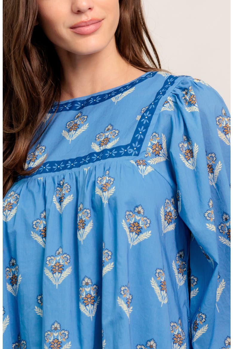 Long Sleeve Minidress, Alternate, color, BLUE