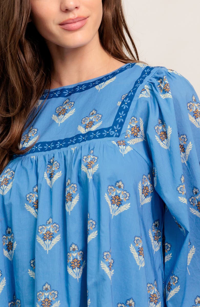 FLYING TOMATO Long Sleeve Minidress, Alternate, color, Blue