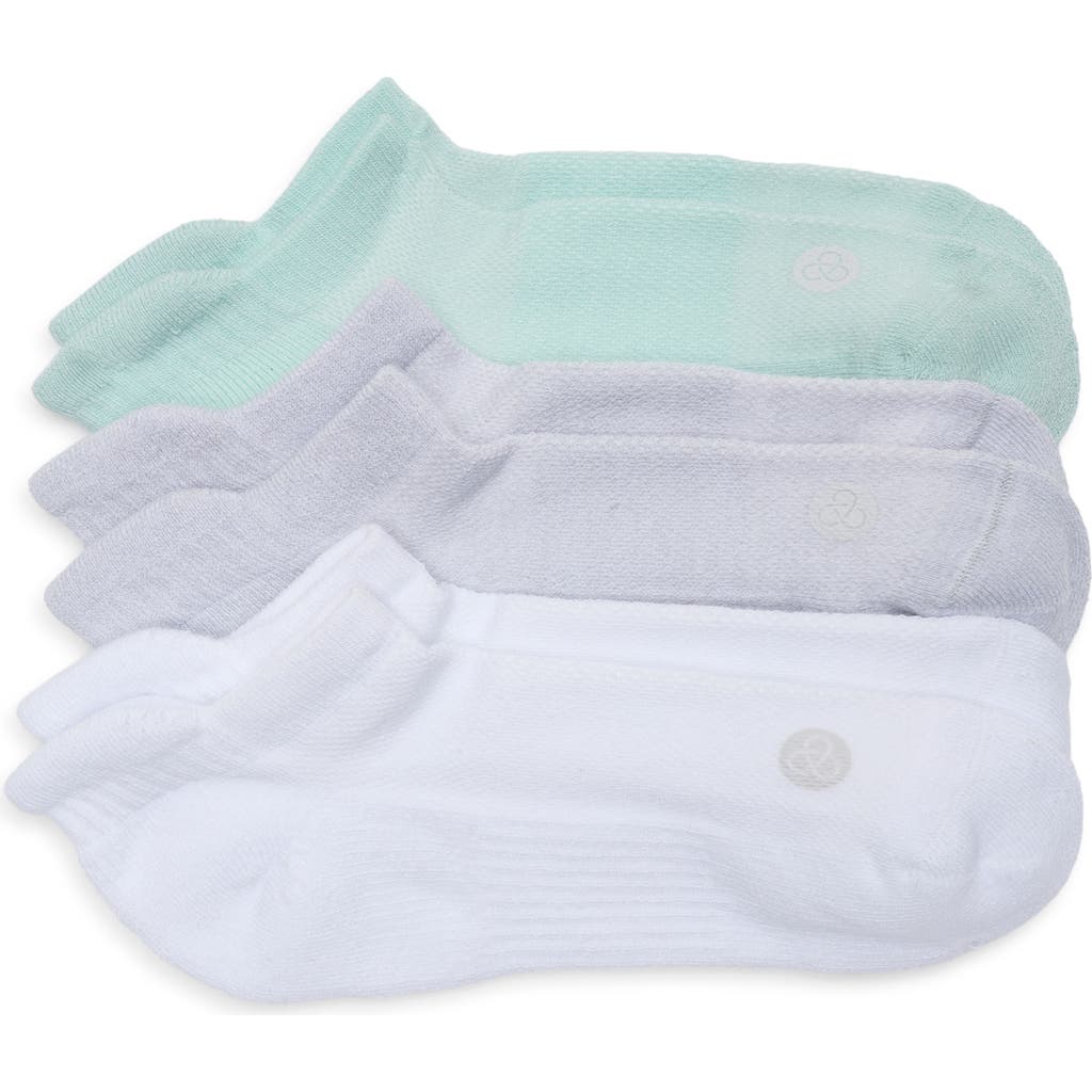 Zella 3-pack Tab Ankle Socks In Multi