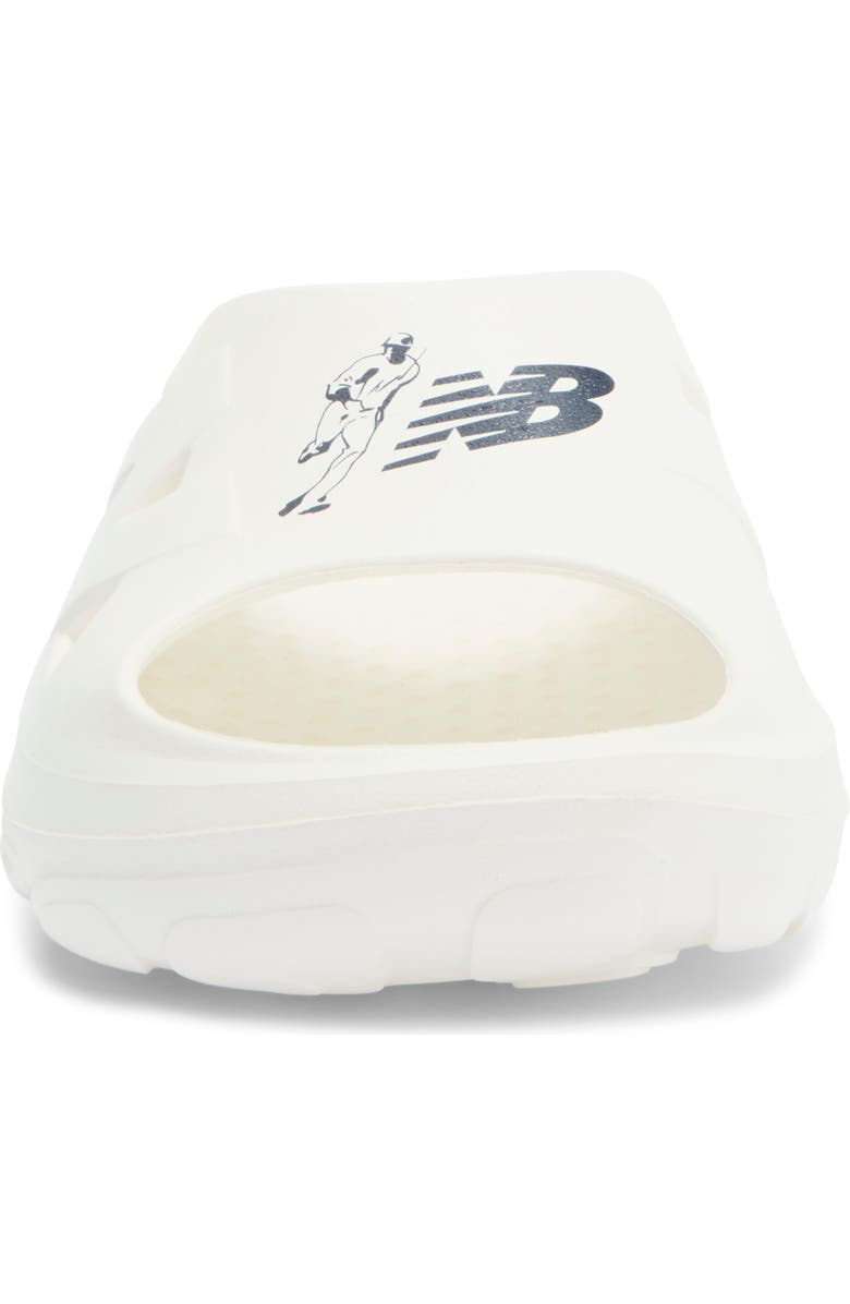 New Balance Cvrys Slide Sandal, Alternate, color, Sea Salt/ Navy