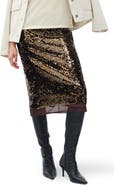 rag & bone Lucy Sequin Pencil Skirt
