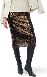 rag & bone Lucy Sequin Pencil Skirt