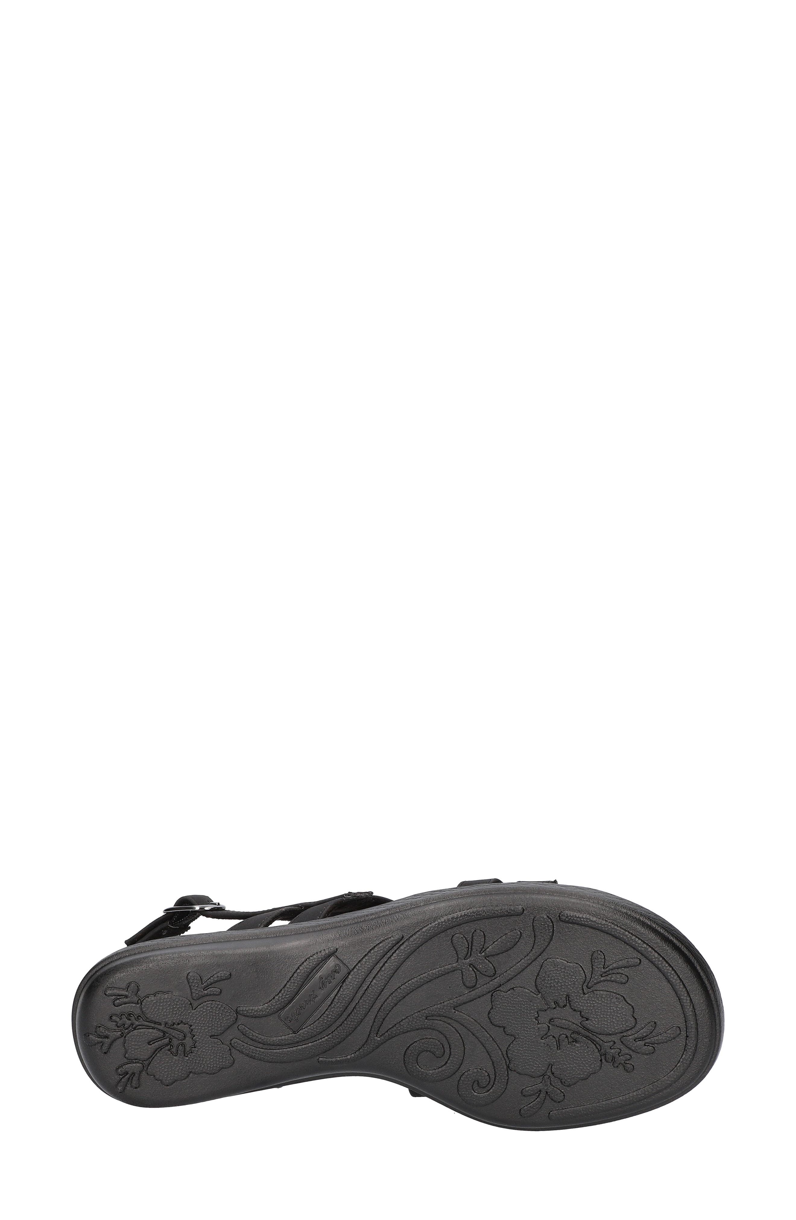 EASY STREET Lobo Wedge Sandal, Alternate, color, Black