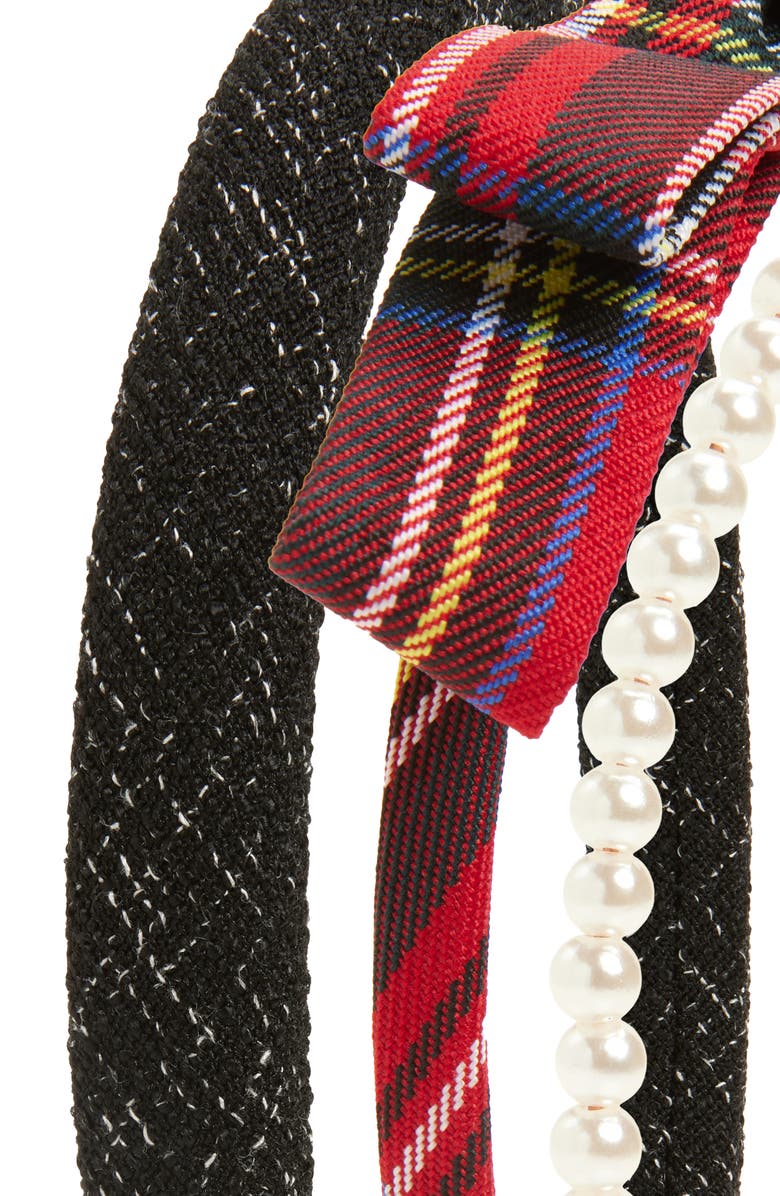 Cara 3-Pack Headband Set, Alternate, color, Red Multi