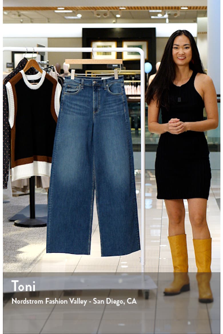Flexi Sofie Raw Hem High Waist Wide Leg Jeans video