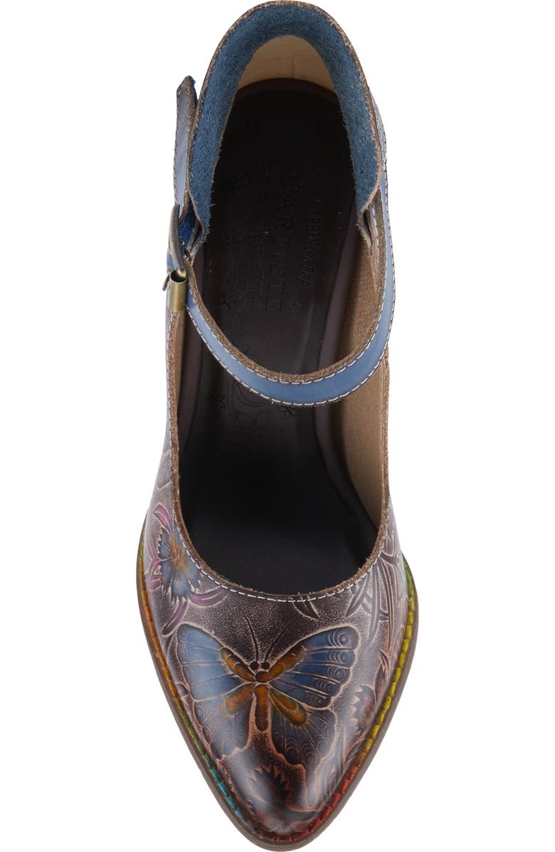 L'Artiste by Spring Step Foxglove Ankle Strap Pump, Alternate, color, Chocolate Multi