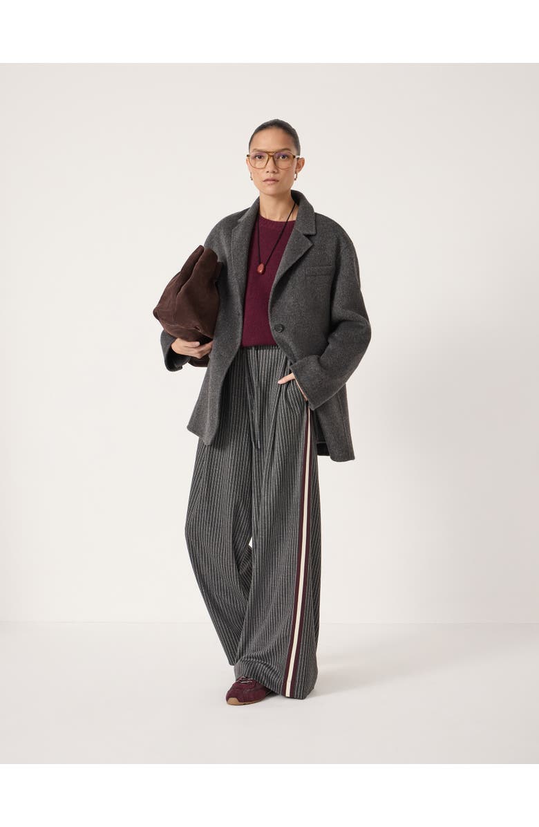 Hush Taylor Side Stripe Pants, Alternate, color, Grey Stripe