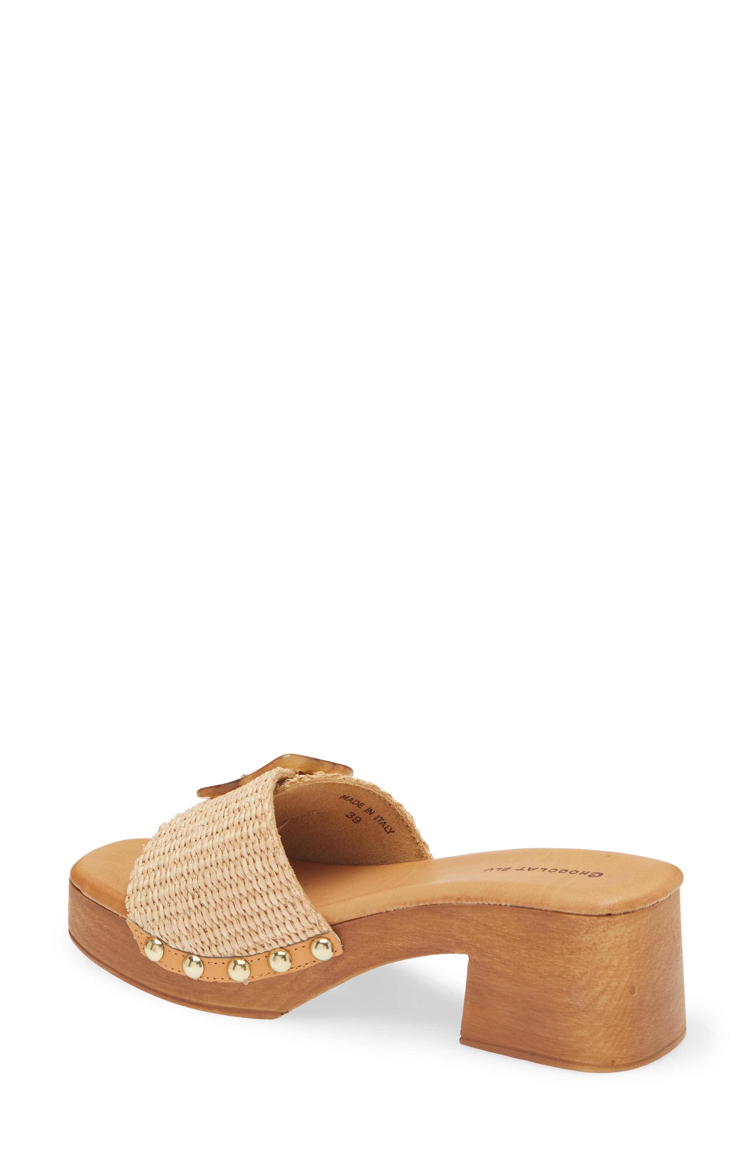 Chocolat Blu Lari Platform Sandal, Alternate, color, Natural Raffia