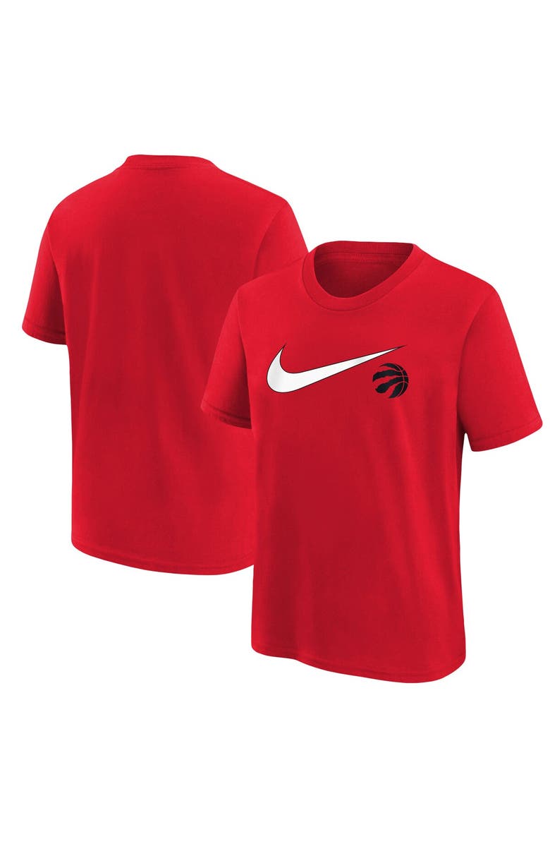 Nike Youth Nike Red Toronto Raptors Swoosh T-Shirt, Main, color, Red