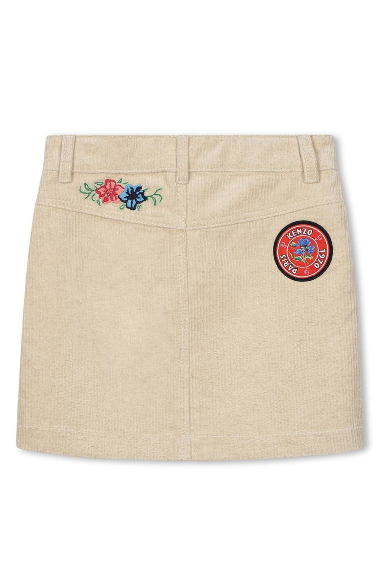 KENZO Kids' Logo Corduroy Skirt, Alternate, color, 