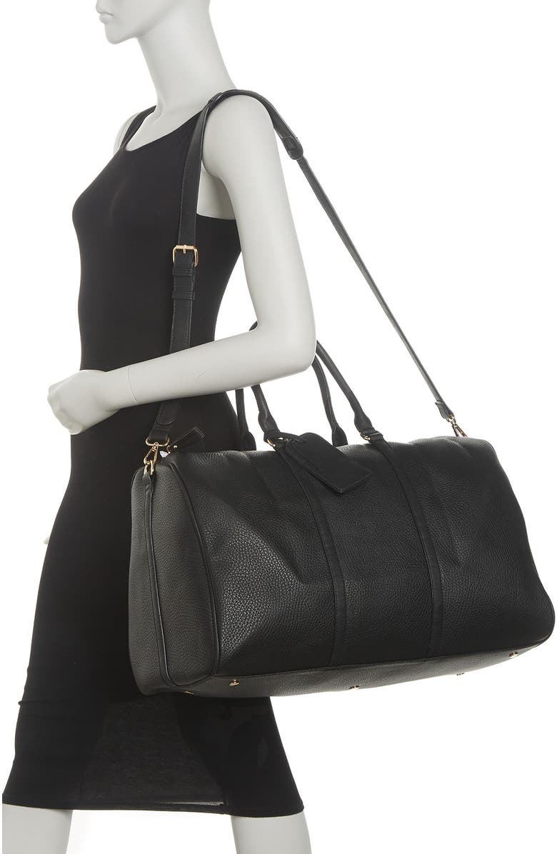 Sole Society Lacie Faux Leather Weekend Bag, Alternate, color,
