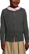 Lands' End School Uniform Girls Cotton Modal Cardigan Sweater