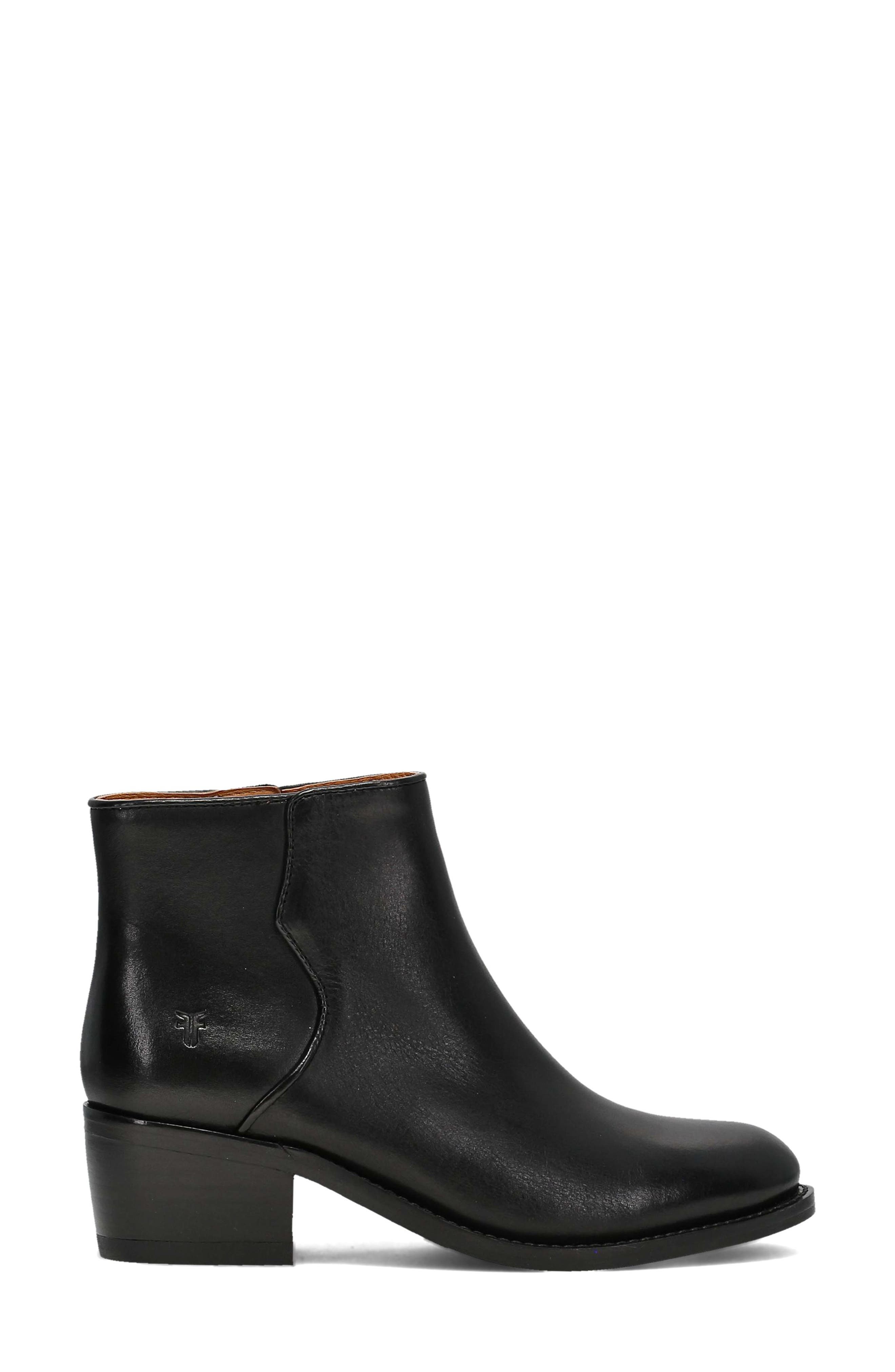 Frye Carson 2 Piping Bootie, Alternate, color, Black