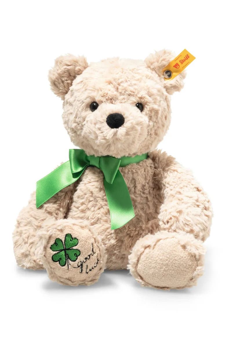 Jimmy Good Luck Teddy Bear, Main, color, BEIGE