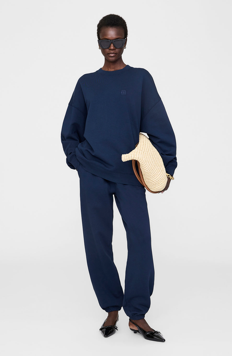 ANINE BING Karter Jogger Framed Monogram, Main, color, 