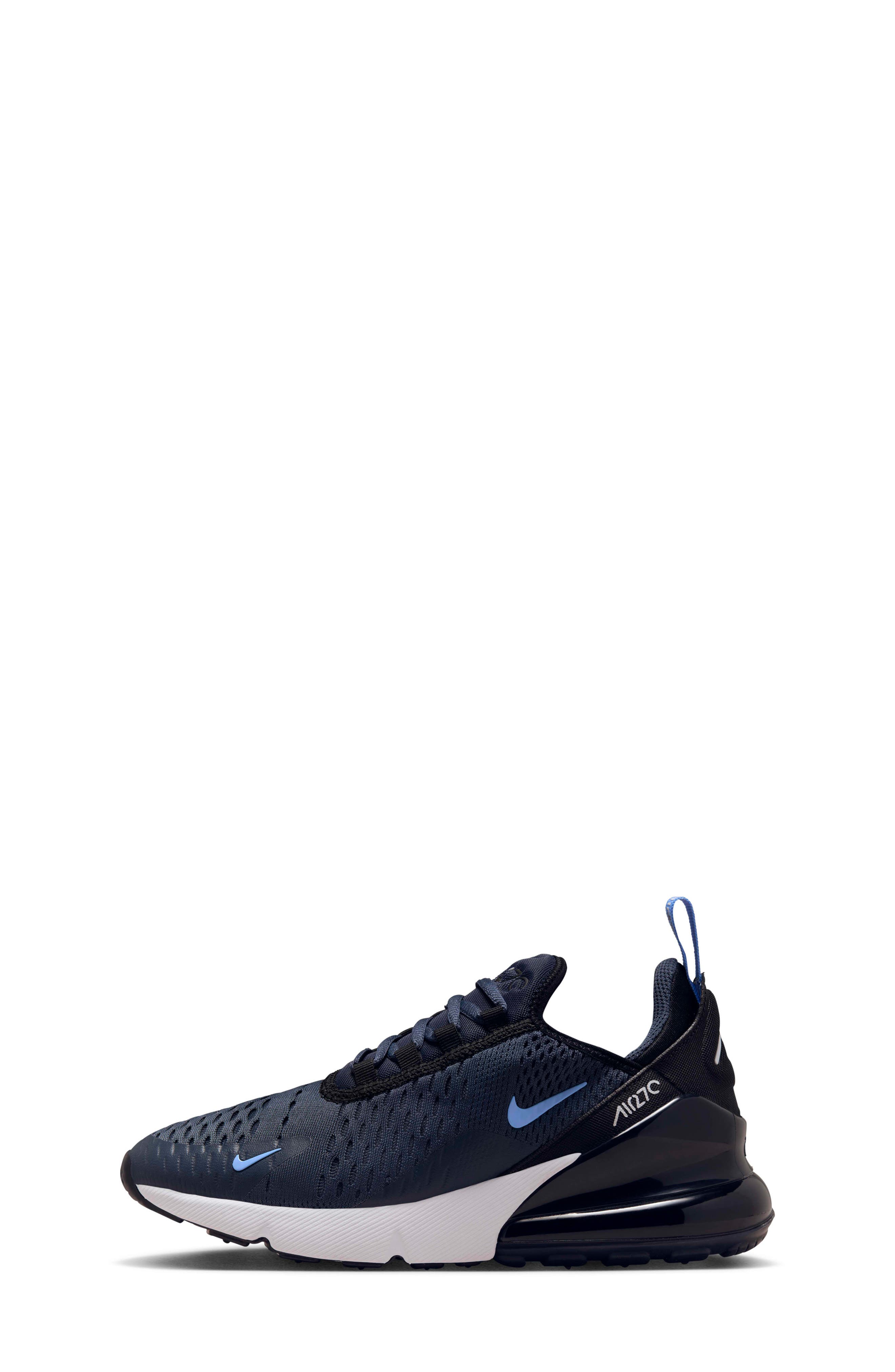 Nike Kids' Air Max 270 Sneaker, Alternate, color, Thunder Blue/ Black/ Royal