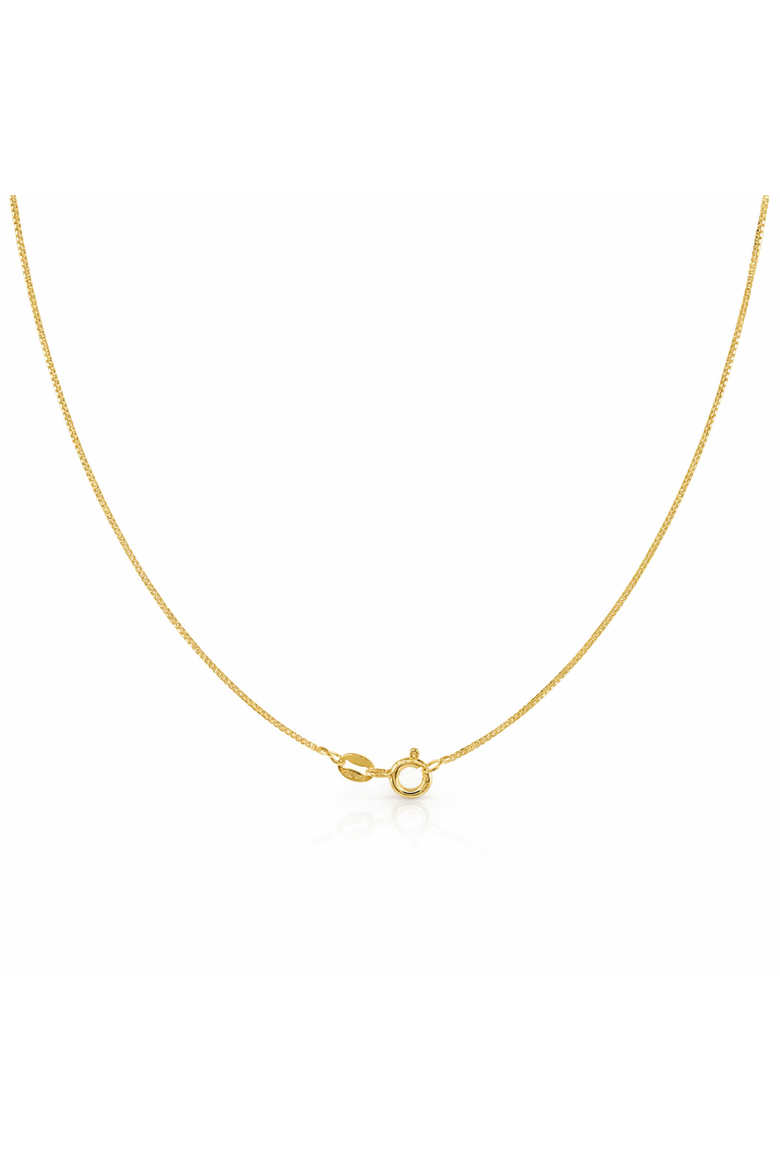Sterling Silver Gold-Flashed Necklace, Main, color, Gold