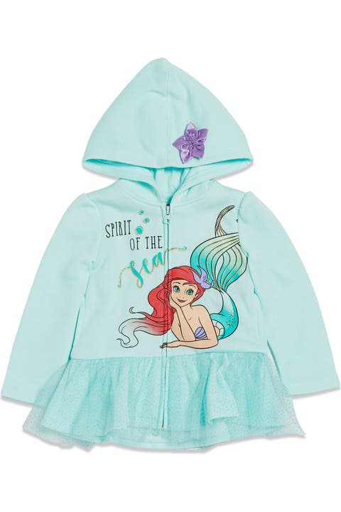 The Little Mermaid Princess Ariel Zip-up Hooded Sweatshirt (toddler, Little Kid & Big Kid)