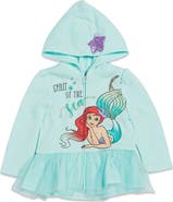 Disney The Little Mermaid Princess Ariel Zip-up Hooded Sweatshirt (toddler, Little Kid & Big Kid)