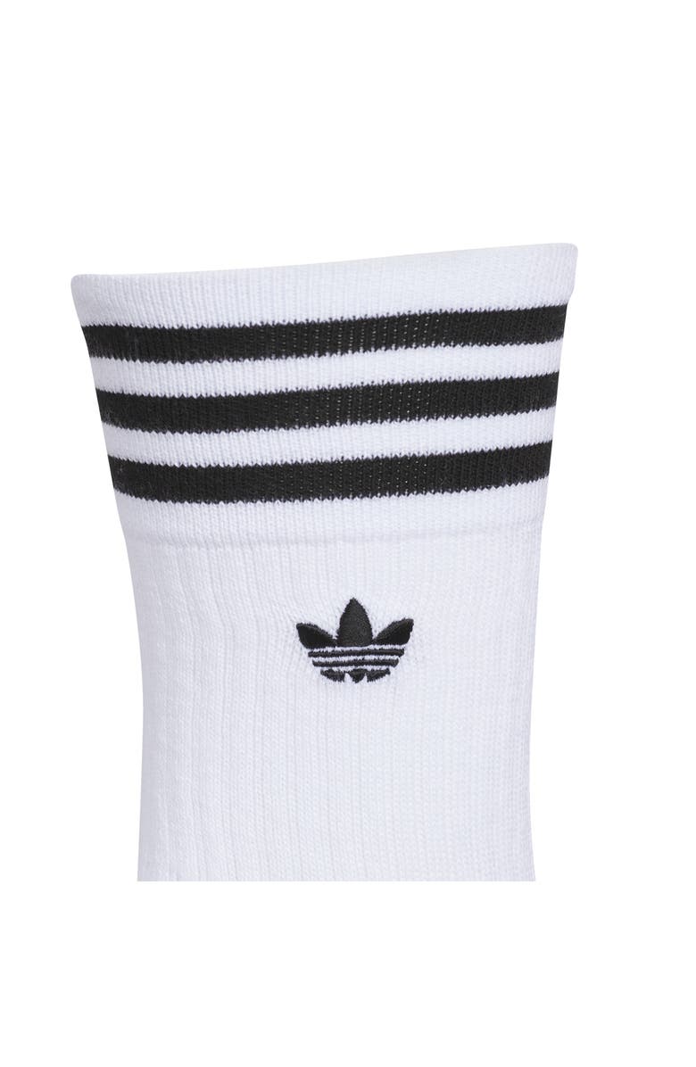 adidas Assorted 3-Pack Roller 4.0 Crew Socks, Alternate, color, White/ Heather Grey/ Black