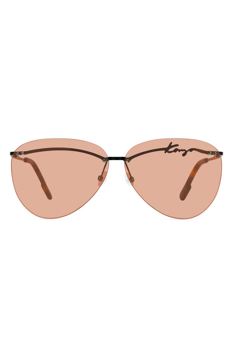 KENZO 66mm Pilot Sunglasses, Main, color,