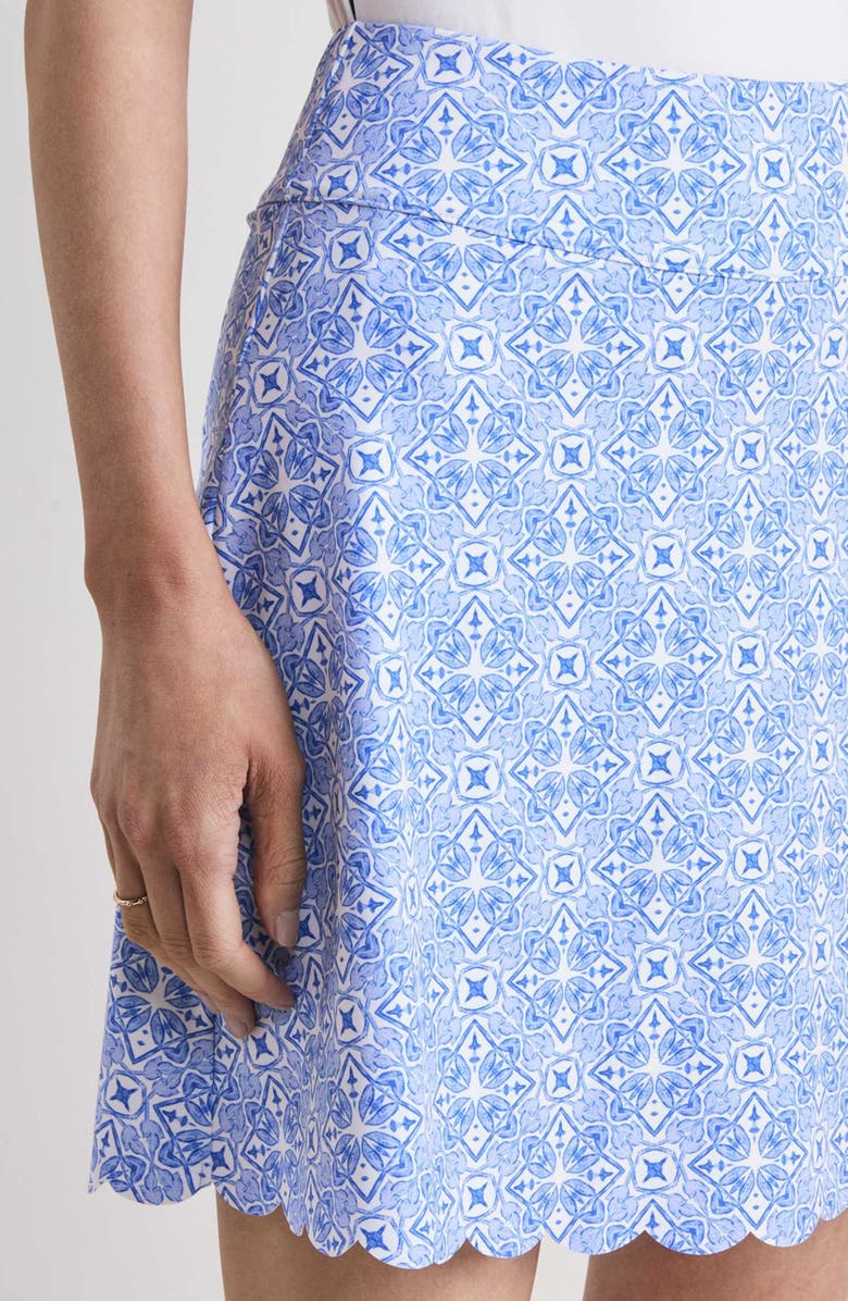 vineyard vines Scallop Seersucker Stretch Cotton Performance Skort, Alternate, color,