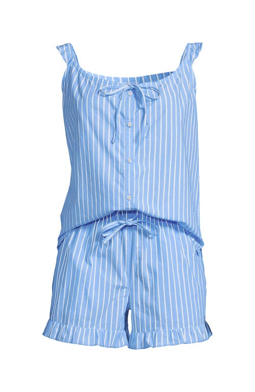 LANDS' END LANDS' END POPLIN 2 PIECE PAJAMA SET