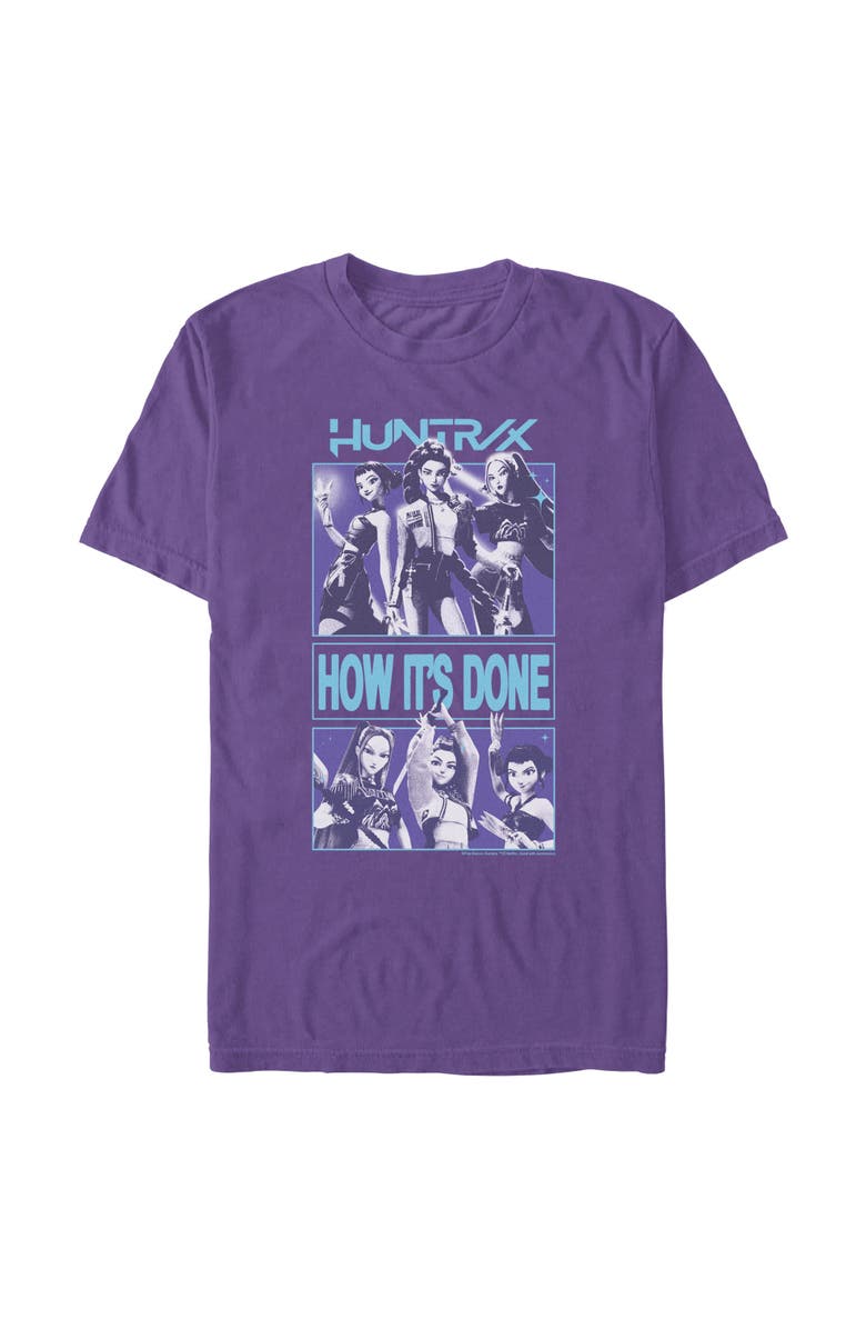 KPop Demon Hunters Men's KPop Demon Hunters Huntrix How It's Done  Graphic T-Shirt, Main, color, Purple