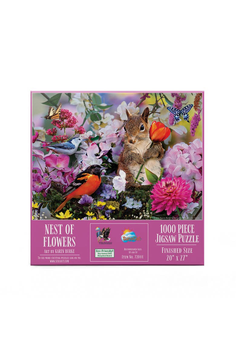 Sunsout Nest of Flowers 1000 piece Jigsaw Puzzle for Adults, Alternate, color, Multicolor