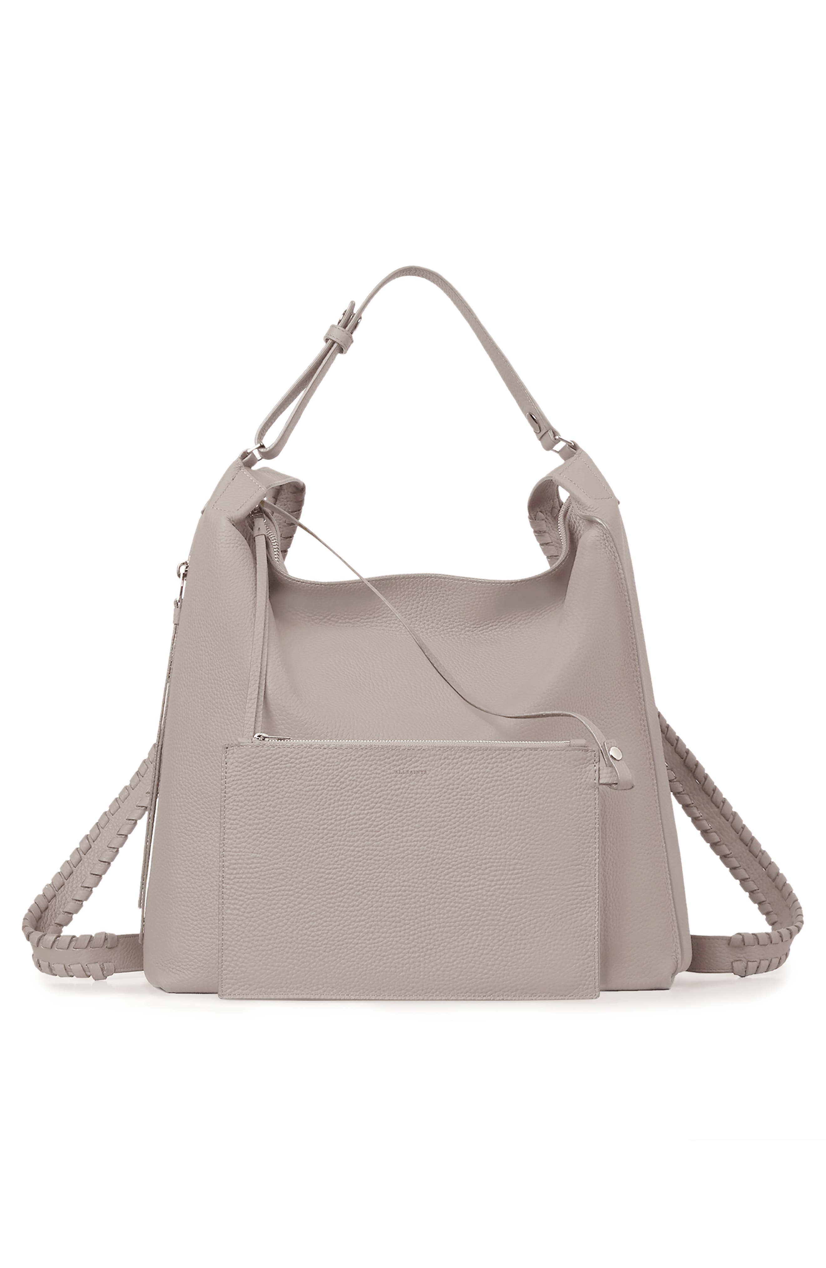 Kita Convertible Leather Backpack, Alternate, color, NATURAL GREY
