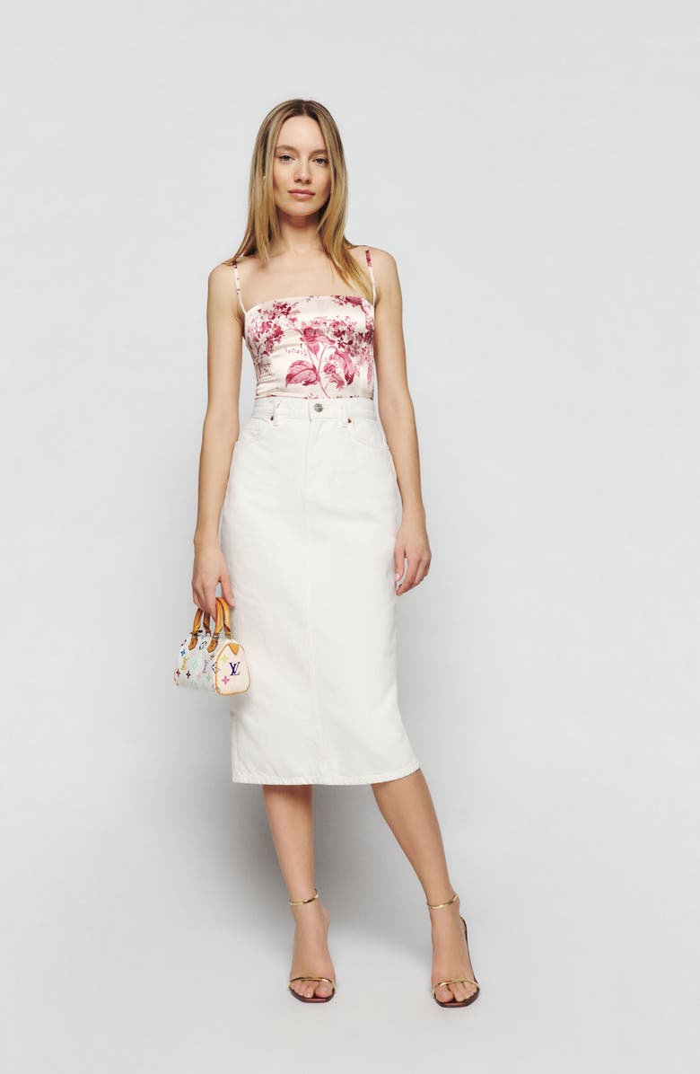 Reformation Overland Silk Camisole, Alternate, color,