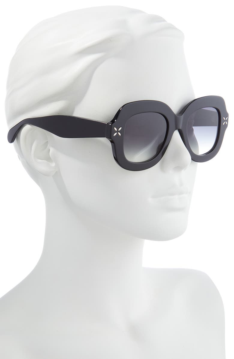 Alaïa 50mm Gradient Square Sunglasses, Alternate, color,