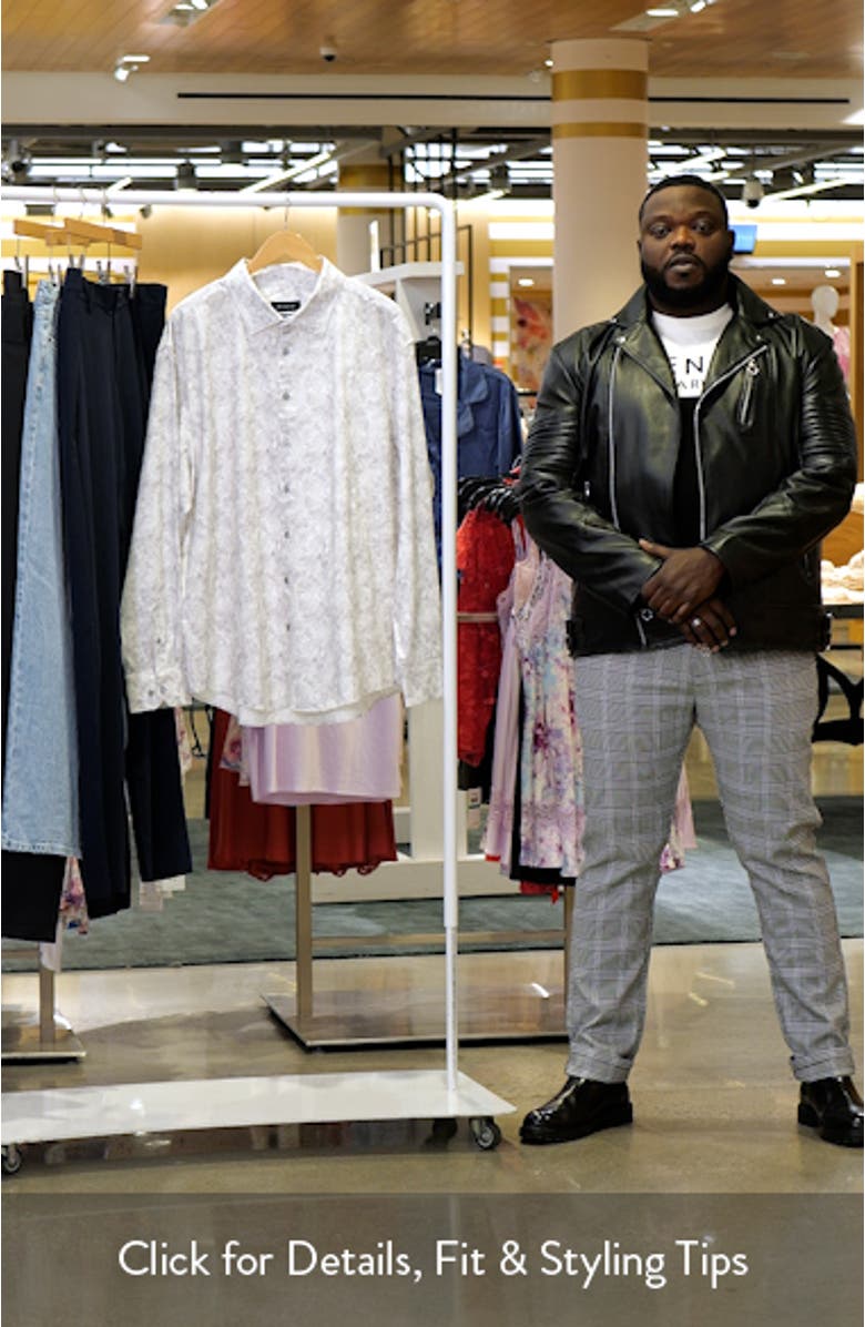 OoohCotton<sup>®</sup> Leaf Print Button-Up Shirt, sales video thumbnail