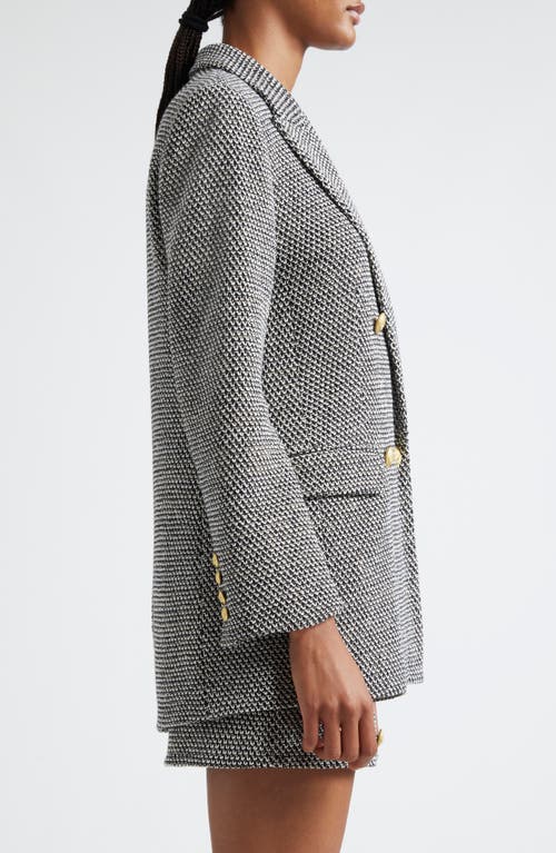 L Agence L'agence Riva Double Breasted Knit Blazer